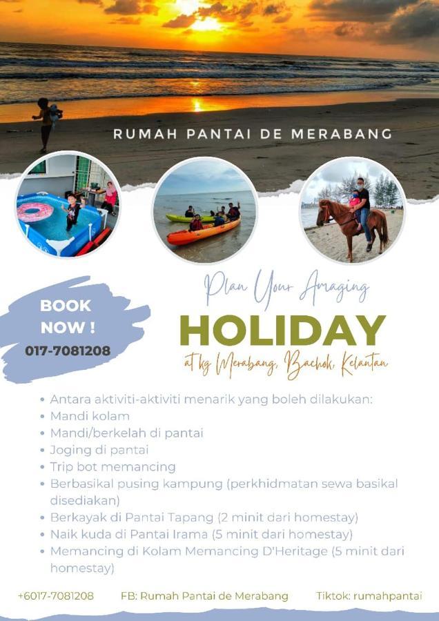 Rumah Pantai De Merabang Бачок Екстериор снимка